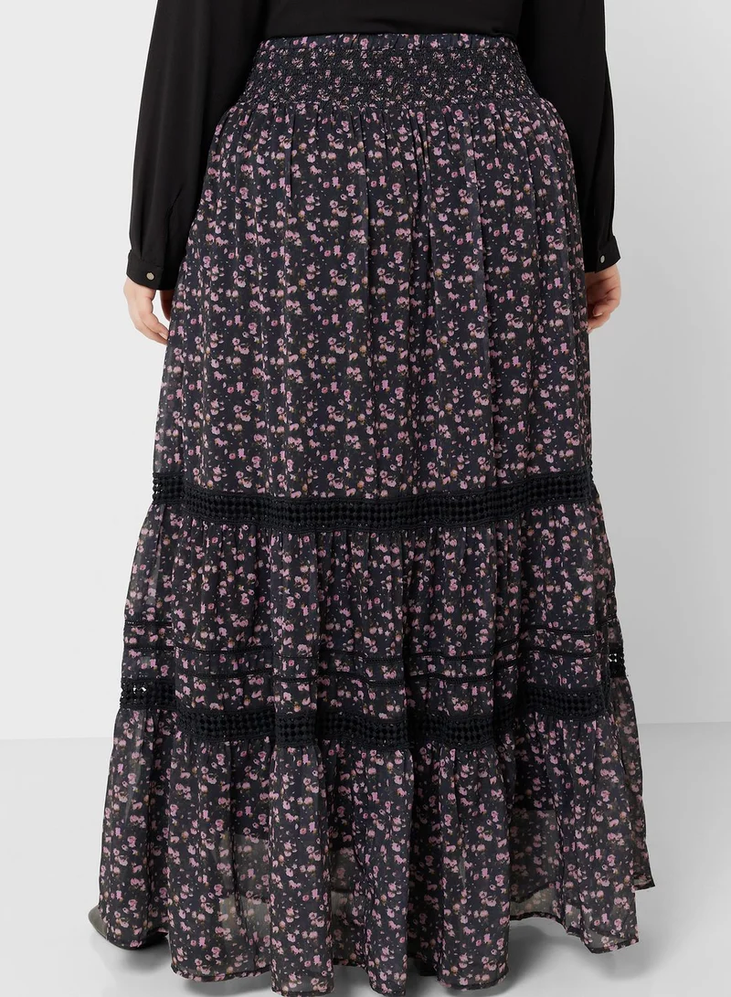 Ella Plus Tiered A-Line Skirt