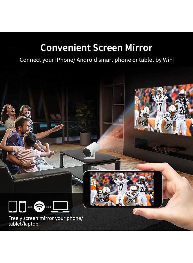 ZDSSY Hy300, by Salange, Smart Portable Mini Projector Android 11, 220 ANSI, 4K/1080P, Wi-Fi 5G BT 5.0, 180 Degree Rotation, Built-in Speaker, Auto Distortion, 250" Image, EU Plug - Image 5