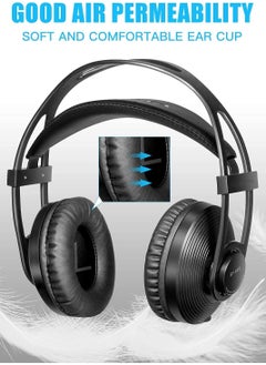 BOYA BY-HP2 Professional Over-Ear Headphone, Studio Recording Monitor Mixing Podcast Guitar Drum TV  - Image 2