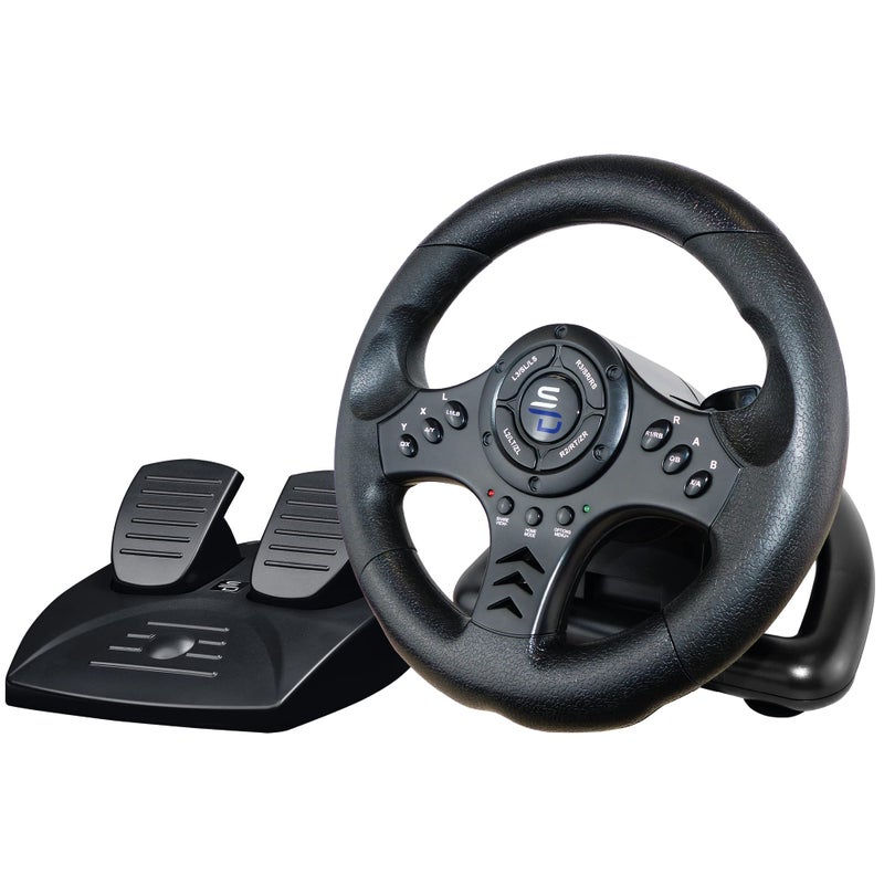 Subsonic Superdrive - SV450 Racing steering wheel with pedal and paddle shifters for Xbox Serie X/S, Switch, PS4, Xbox One, PC (programmable for all games) (Xbox Series X) [video game] - Image 1