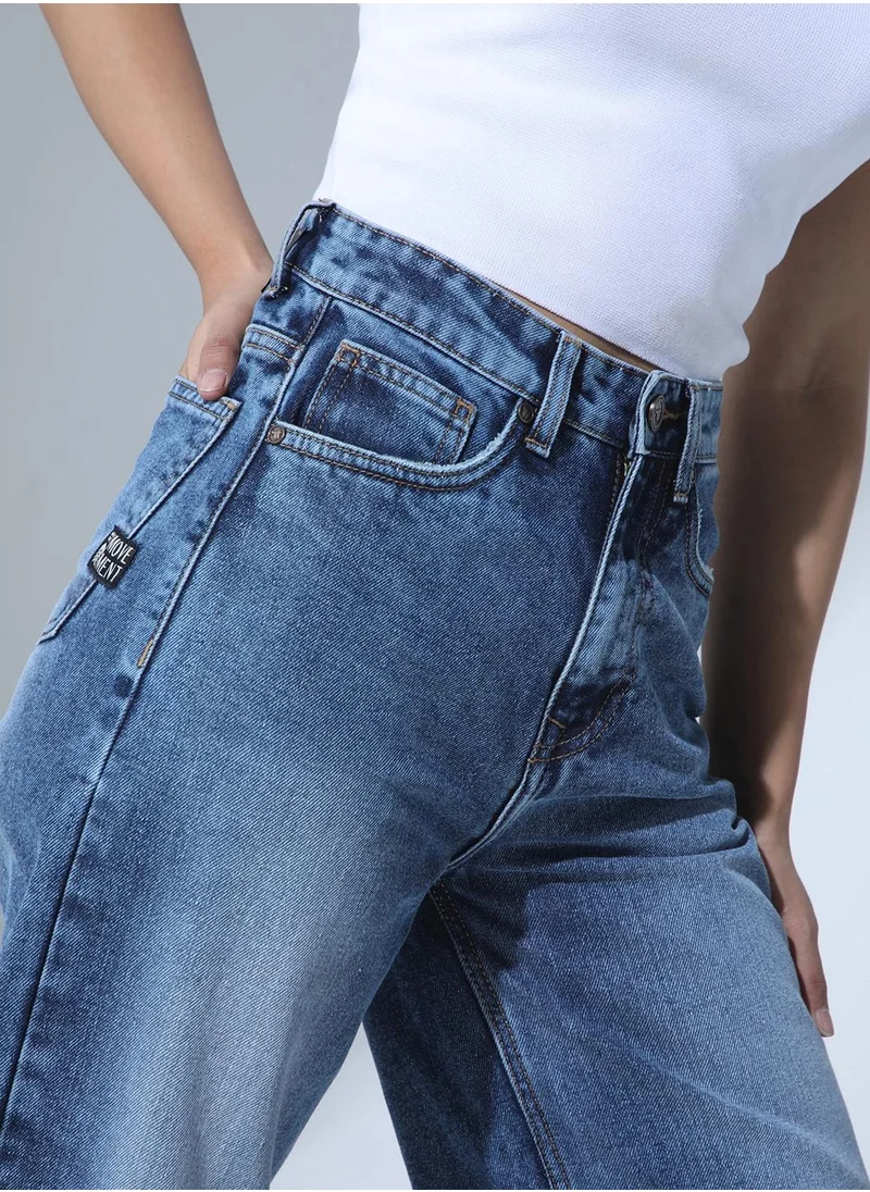 هوبرهولمي Women Indigo Jeans - Stylish Everyday Wear