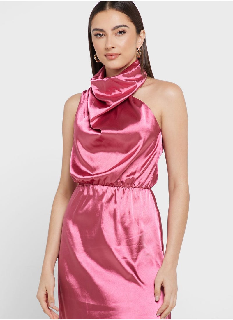 ELLA - Satin Shift Dress - Image 1