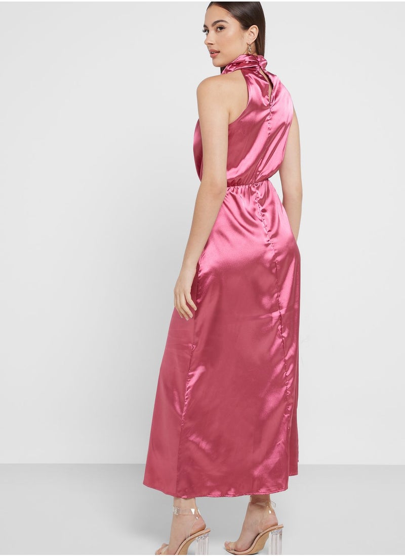ELLA - Satin Shift Dress - Image 1