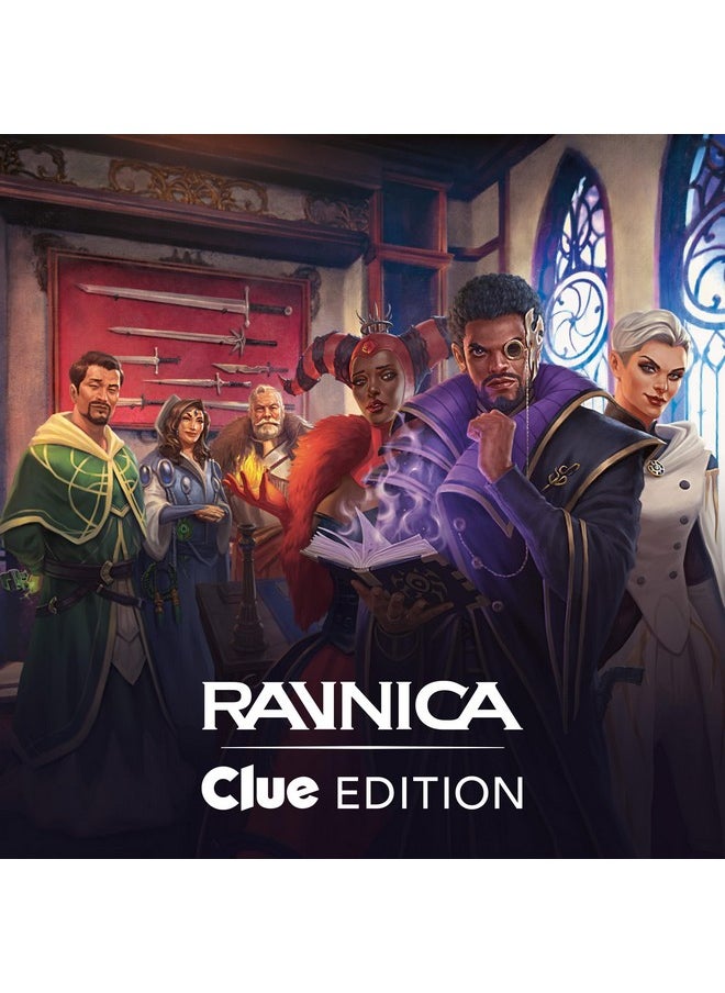 Magic the Gathering - Magic: The Gathering Ravnica: Clue Edition - 3-4 Player Murder Mystery Card Game (Includes 8 Ready-To-Play Boosters, 21 Evidence Cards, 1 Foil Shock Land, And Detective Game Accessories) - Image 1