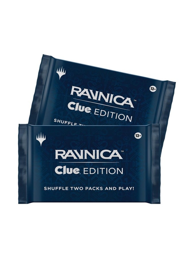 Magic the Gathering - Magic: The Gathering Ravnica: Clue Edition - 3-4 Player Murder Mystery Card Game (Includes 8 Ready-To-Play Boosters, 21 Evidence Cards, 1 Foil Shock Land, And Detective Game Accessories) - Image 1