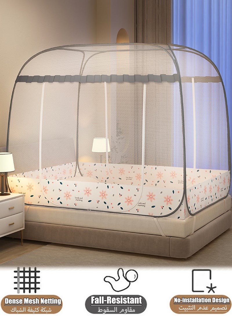 Mosquito Net, Pop-Up Insect Protection Tent with Bottom – Extra Spacious Bed Shelter with Dual Access Panels, Foldable Portable Structure, Fast Assembly, Bug-Resistant and Child Safety Guard – Ideal for Bedroom, Camping, Travel, Outdoor & Fishing Use  - Image 1