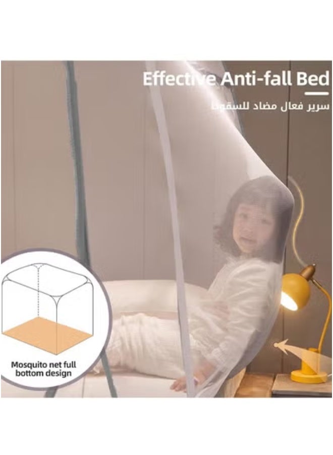 Mosquito Net, Pop-Up Insect Protection Tent with Bottom – Extra Spacious Bed Shelter with Dual Access Panels, Foldable Portable Structure, Fast Assembly, Bug-Resistant and Child Safety Guard – Ideal for Bedroom, Camping, Travel, Outdoor & Fishing Use  - Image 4