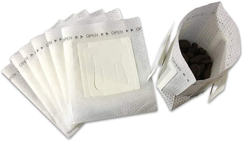 SEMITO 100 Disposable Coffee Filters Drip Coffee Bag with Hanging Ear Coffee Tea Drip Filter Bags Portable Coffee Paper Filter for Most Cups Travel Camping Home Office - Image 1