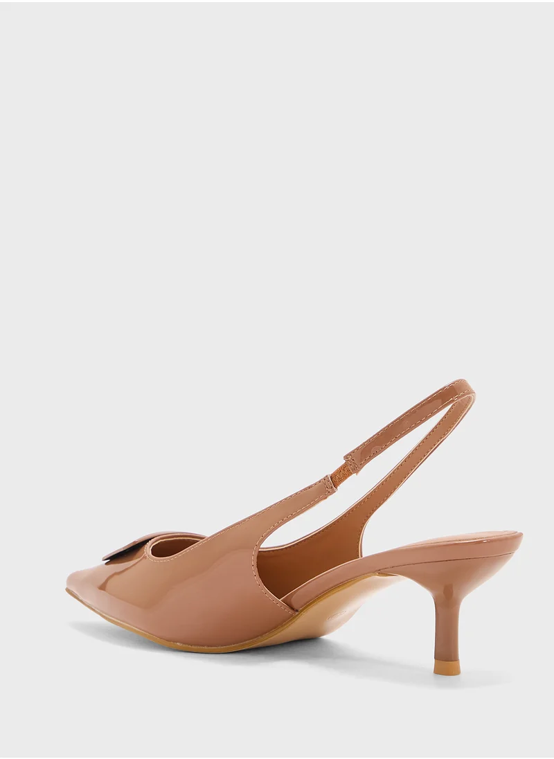 بيتك ستيبس Pointed Sling Back Pump