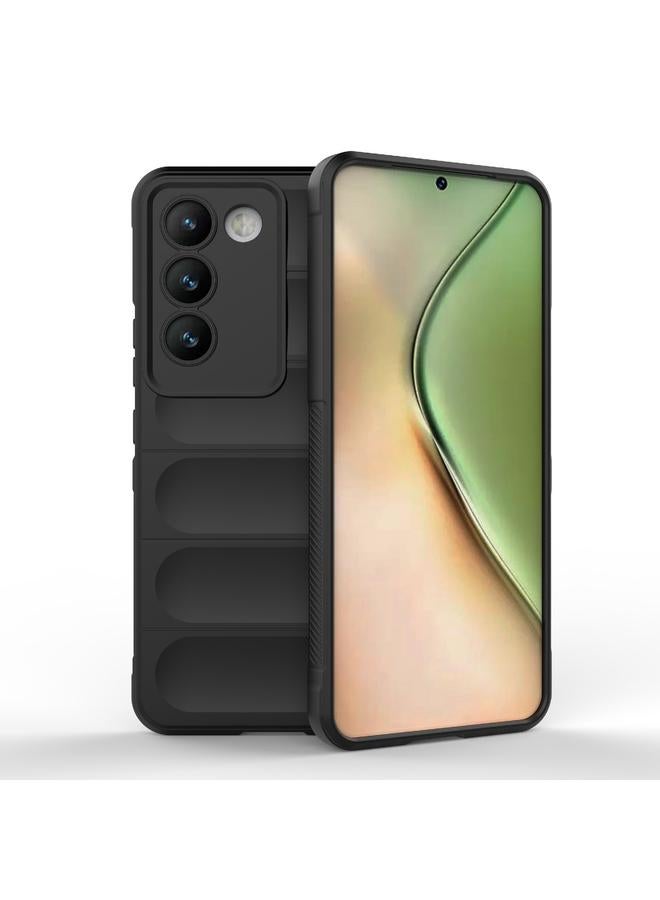 حافظة لهاتف vivo Y200E 5G العالمي / Y100 5G IDN درع سحري TPU + حافظة هاتف من الفلانيل