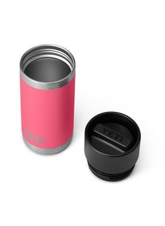 YETI Rambler 12 Oz Bottle, Stainless Steel, Vacuum Insulated, With Hot Shot Cap, Tropical Pink  - Image 3