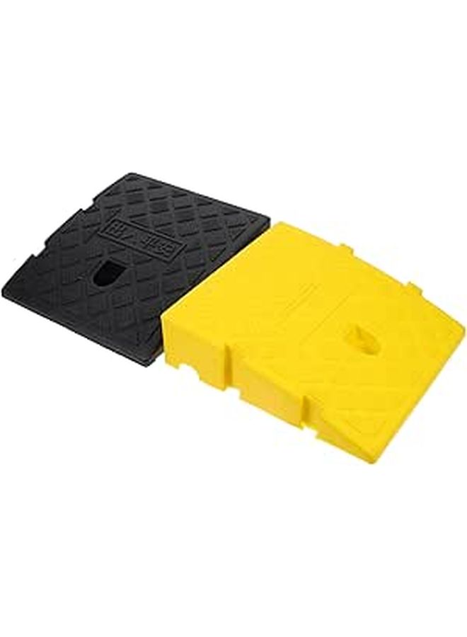 2pcs Truck Curb Ramp and Wheelchair Ramp Set 250x270x70mm with Clips for Driveway Entrances - Image 1
