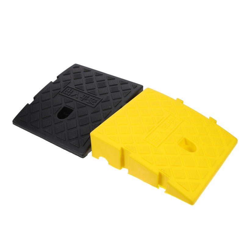 2pcs Truck Curb Ramp and Wheelchair Ramp Set 250x270x70mm with Clips for Driveway Entrances - Image 2