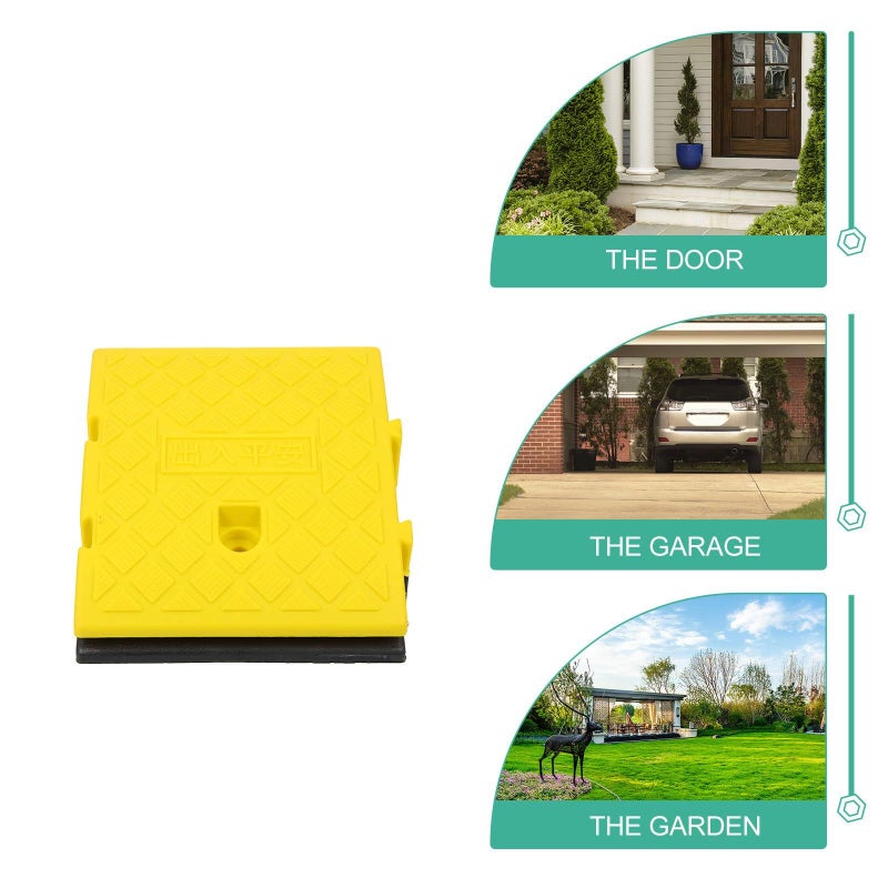 2pcs Truck Curb Ramp and Wheelchair Ramp Set 250x270x70mm with Clips for Driveway Entrances - Image 4