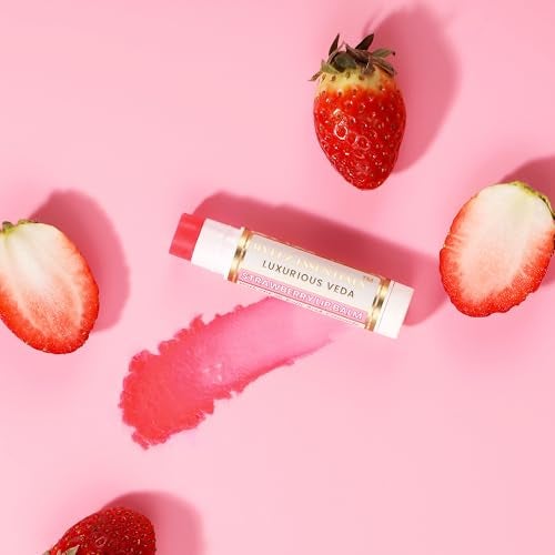 RYLLZ ESSENTIALS Strawberry Lip Balm | SPF 50 PA+++ | With Shea Butter, Kojic Acid, Ceramide, Niacinamide, Alpha Arbutin & Hyaluronic Acid | Pink Tint | For Lip Lightening & Moisturized Lips | 5 Gm - Image 2