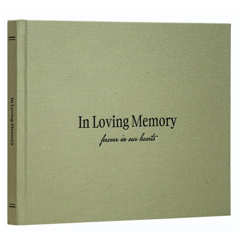 Kunitsa Co. Funeral Guest Book for Memorial Service â€“ in Loving Memory (Sage - Lined Pages) - Image 1