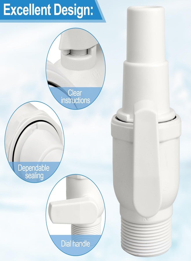 Ophjerg Upgrade SP0729 Ball Valve for Hayward Pool Filter Valve, Econoline 2-Way Pool Shut Off Valve 1.5" MIP x 1.5” - 1.25”, Above Ground Pool Filter Parts - Image 4