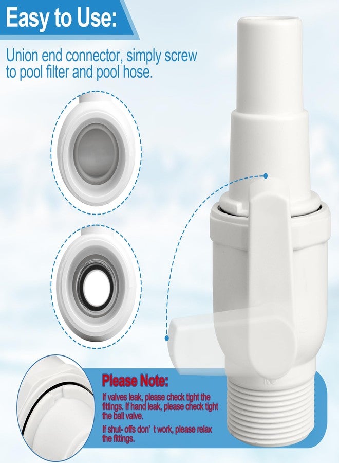 Ophjerg Upgrade SP0729 Ball Valve for Hayward Pool Filter Valve, Econoline 2-Way Pool Shut Off Valve 1.5" MIP x 1.5” - 1.25”, Above Ground Pool Filter Parts - Image 5