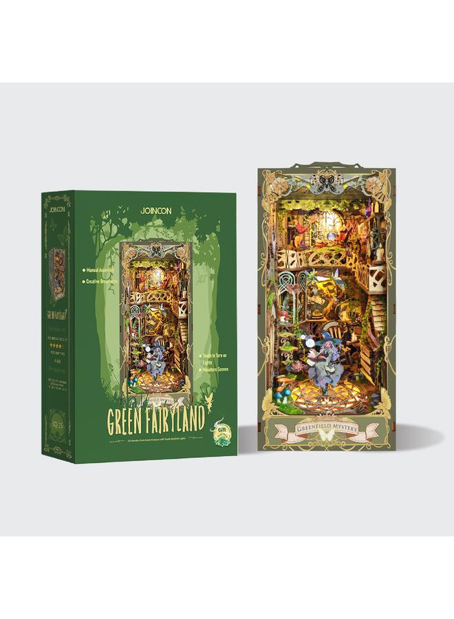 Bluejw Diy Cabin Pastoral Diary 3D Handmade Assembled Book Stand Desktop Ornaments Model Gift Toys - Image 1