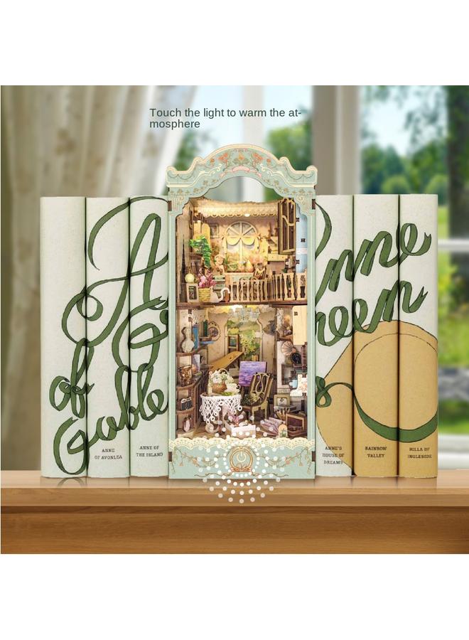 Bluejw Diy Cabin Pastoral Diary 3D Handmade Assembled Book Stand Desktop Ornaments Model Gift Toys - Image 2