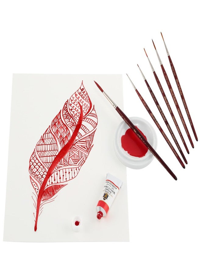 Creative Mark Mimik Kolinsky Watercolor Brush - # 6 Script Liner - Short Handle Synthetic Paint Brush - Handmade in Germany - Synthetic Sable Paint Brushes for Professional Artists - Animal-Friendly - Image 4