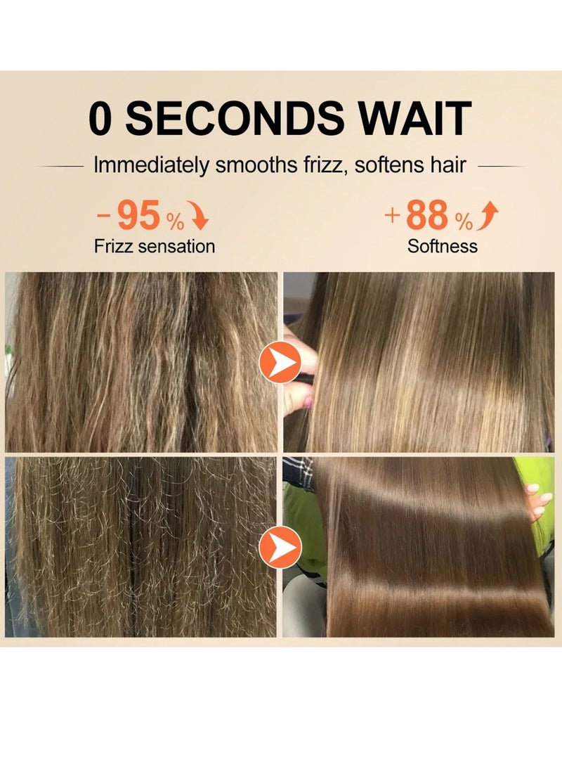 PURC 50ml Magic Instant Smooth Hair Serum 0s Instantly Soft and Smooth Leave in Hair Care Oil Frizz Hair Fighter with Natural Hair Care Oil for Split Ends Frizzy Hair Dry Scalp All Hair Type - Image 3