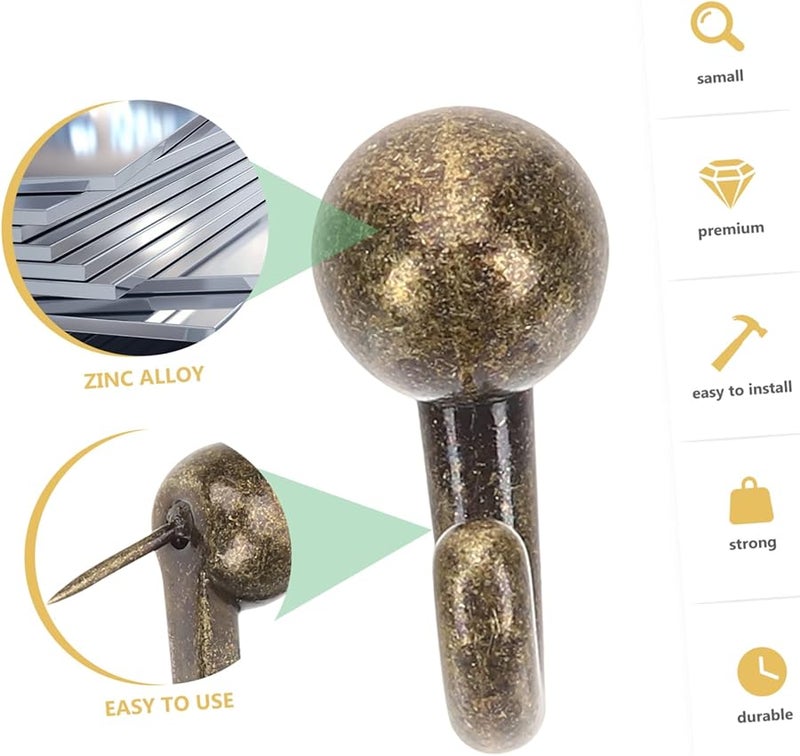 30 Pcs Decorative Push Pins Hangers Picture Nails for Wall Cork Board Hanging - Image 5