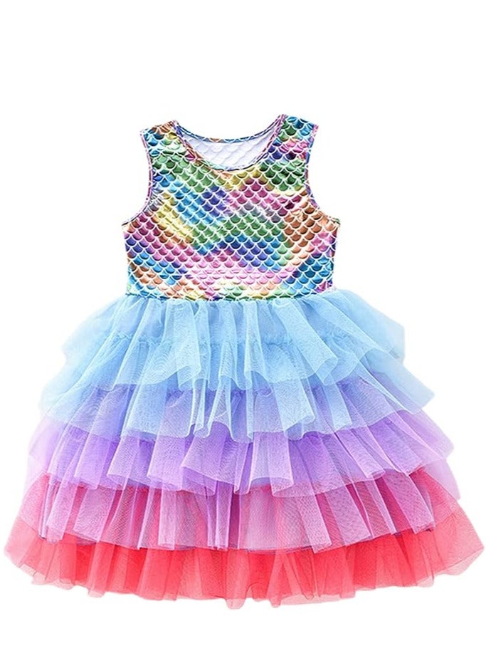 GROWSTEADY Girls Dresses for Summer Short Sleeve Kid Clothes Party  - Image 1