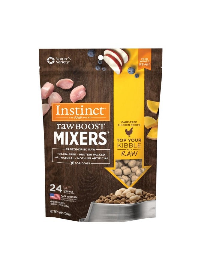 Instinct Raw Boost Mixers, Freeze Dried Dog Food Topper, Grain Free - Cage Free Chicken, 6 oz. Bag - Image 1