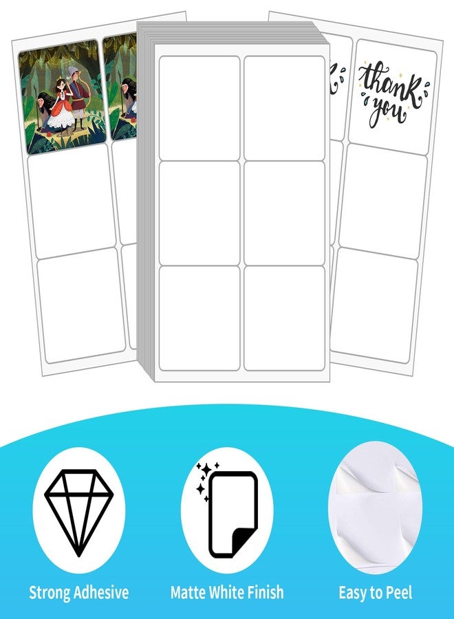 FungLam 3-1/3" x 4" Shipping Address Labels, 180 Blank Mailing Labels for Laser & Inkjet Printers, Sticker Paper, 30 Sheets, 6 per Page - Image 4