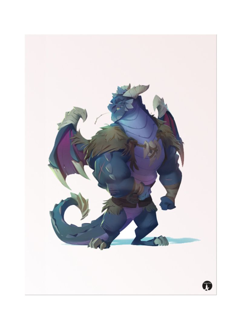 The Video Game Spyro Mouse Pad Beige/Blue