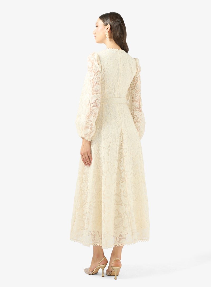 Khizana Lace A-line Dress - Image 2