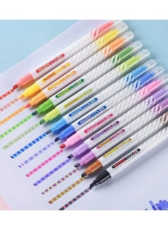 Y&D Highlighters Changing Color Markers Pastel Pen, 12Pcs Highlighter Set Magic Pens Dual Tip Marker Assorted Colors, Double-ended Changeable Pen Candy  - Image 1