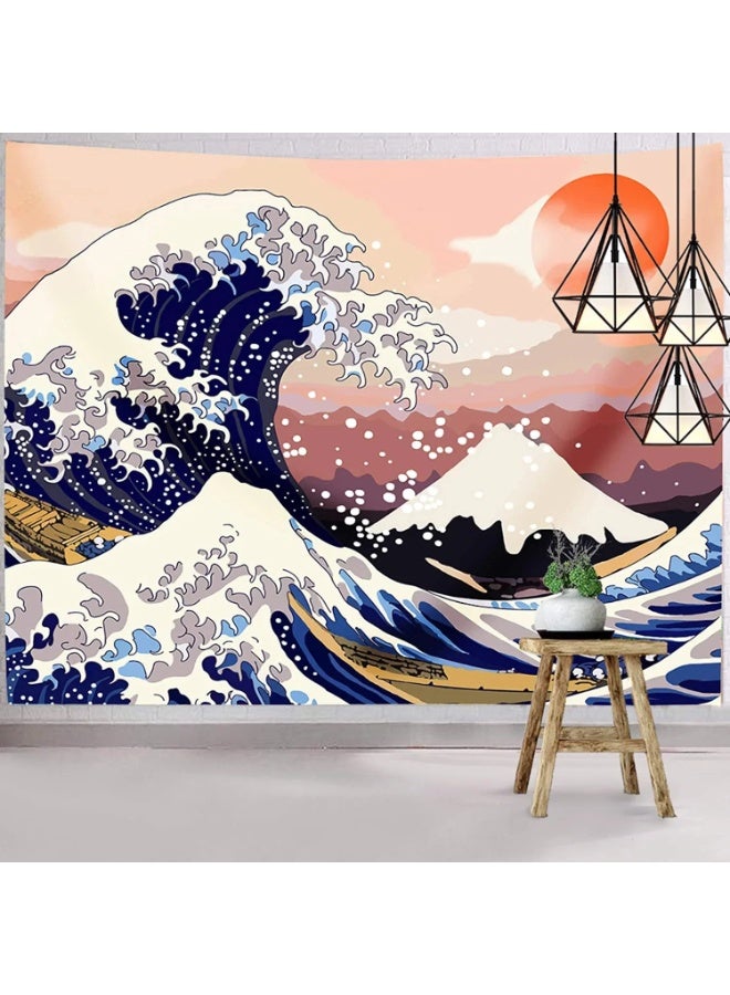 Great Waves Of Kanagawa Tapestry-03 Length 200 x 150 Width CM