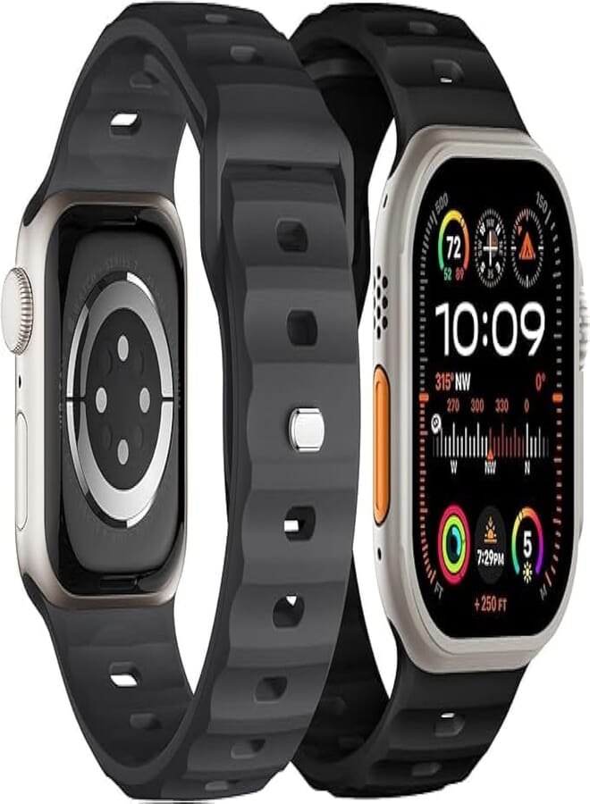 Next Next Store 2 Pack Soft Silicone Waterproof Replacement Straps for Ultra Series 2 Series 1/2/3/4/5/6/7/8/9 Series Ultra Ultra 2 Pack