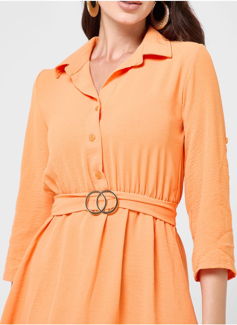 boohoo Belted Shirt Dress  - Image 3