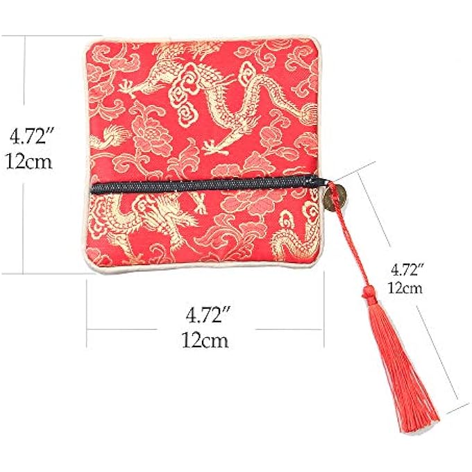 rayihni 8 Pieces Evil Eye Red Kabbalah String Bracelets For Women Men Boys Girls Protection Amulet Storage Gift Bag With Long Tassels, Cotton - Image 5