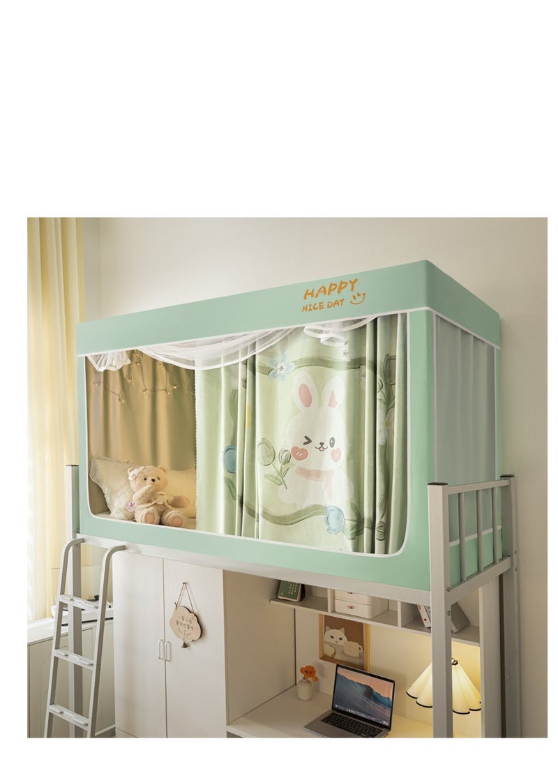 Y&D Bed Canopy Tents Curtain Blackout Curtain Single Bed Tent Curtain Student Shading Cloth Bed Canopy Mosquito Net Student Sleep Privacy Protection - Image 1