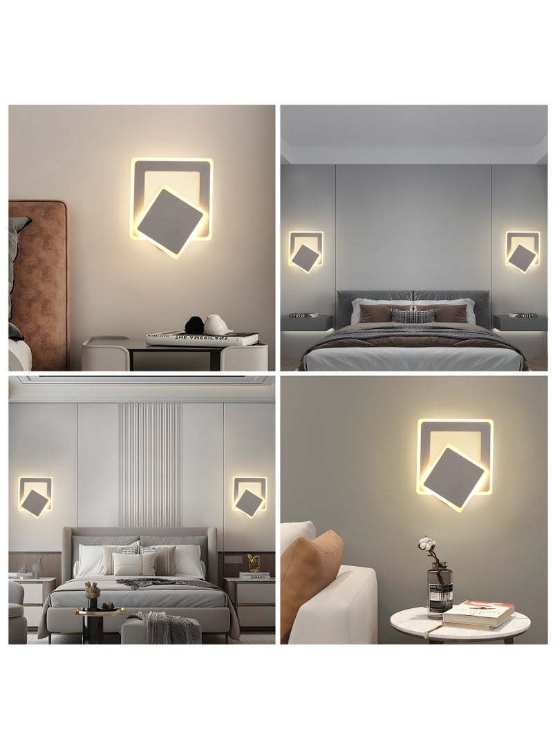 YATAI LIGHTING مصابيح حائط LED داخلية YATAI، مصباح حائط قابل للتعتيم، مصابيح حائط حديثة 13 واط، تركيبة إضاءة حائط LED من الألمنيوم لغرفة النوم، غرفة المعيشة، الشرفة، الممر، الممرات - Image 2