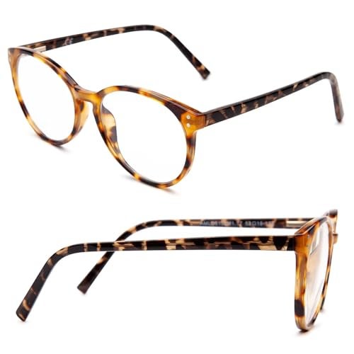 LianSan Sturdy Photochromic Distance Glasses for Women - with Spring Hinge(Leopard，-2.5x) - Image 1