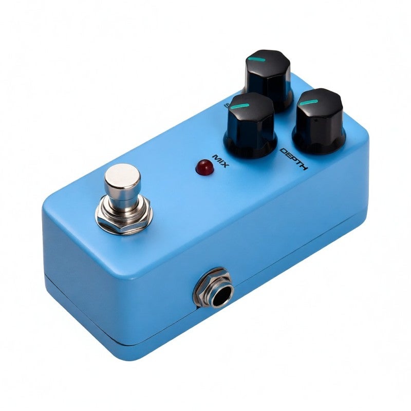 KOKKO Guitar Effect Pedal: Blue Full Metal Shell, Warm Analog Chorus Sound - 3 Functional Knobs, Mini Palm Size for Electric Guitar - Image 1