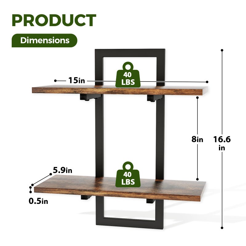 Bamworld Wall Planters for Indoor Plants Window Plant Shelves Vertical Plant Holder Wall Decor Plant Stand Indoor Floating Shelves for Plant Hangers for Living Room Bedroom Bathroom - Image 3