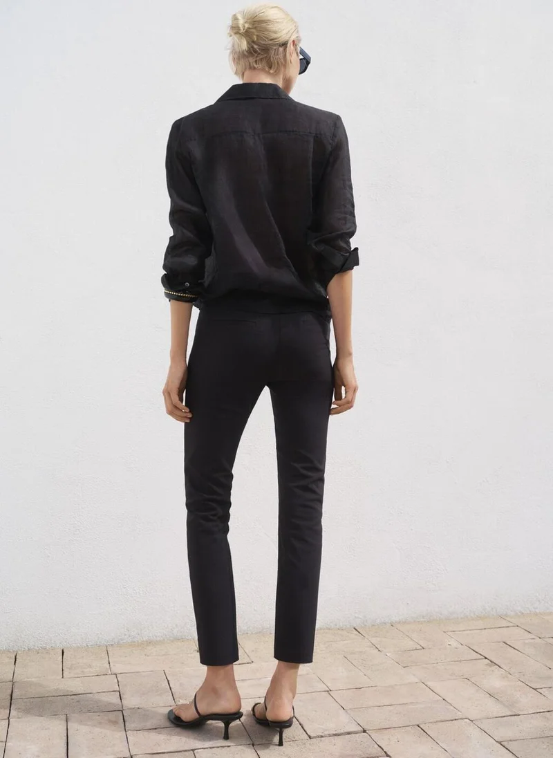 مانجو Casual Crop Skinny Pants