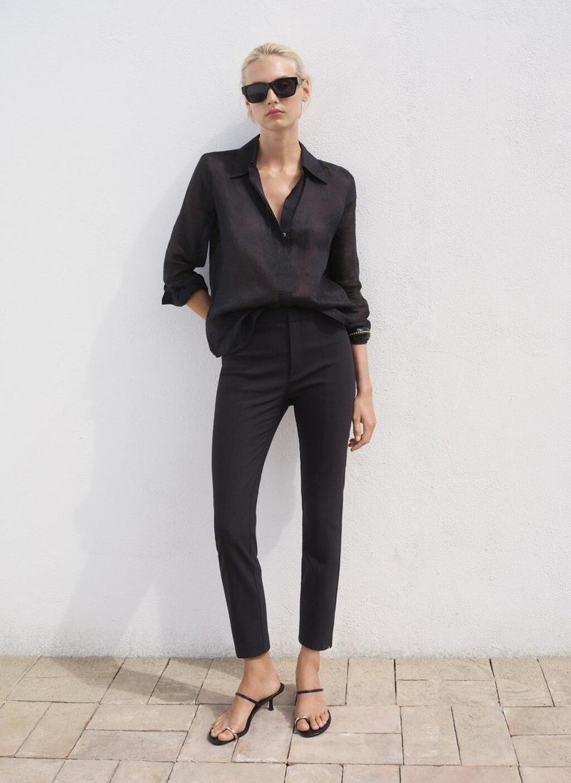 MANGO Casual Crop Skinny Pants  - Image 4