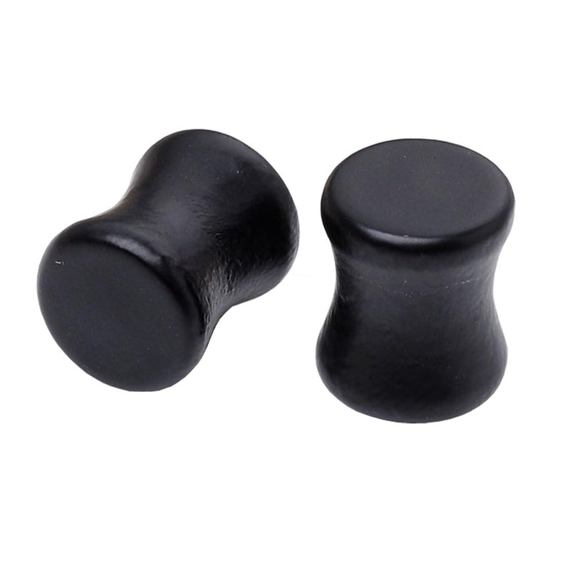 PiercingJ Acrylic Wood Mixed Stone Plugs 16 Pairs/32 Pieces Set Ear Plugs Ear Tunnels Ear Gauges Double Flared Ear Expander Stretcher Set (2g=6mm) - Image 4