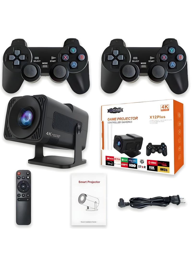 AL RAID AL RAID HY320 Native 1080P Smart Projector with 4K Support, 300 ANSI Lumens, WiFi 6 & Bluetooth 5.0, Auto Keystone, Android 11, Portable Mini Gaming Projector for Home Theater, Outdoor, 180" Screen  - Image 1