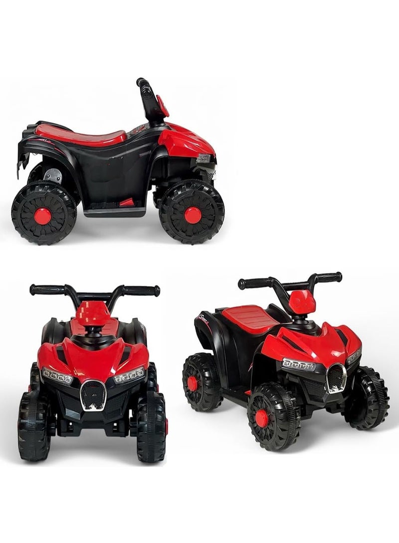 Rally 4-Wheel Kids Electric Bike - 6V Rechargeable Battery, LED Lights, Music - Ride-On Bike for Boys and Girls  - Image 2