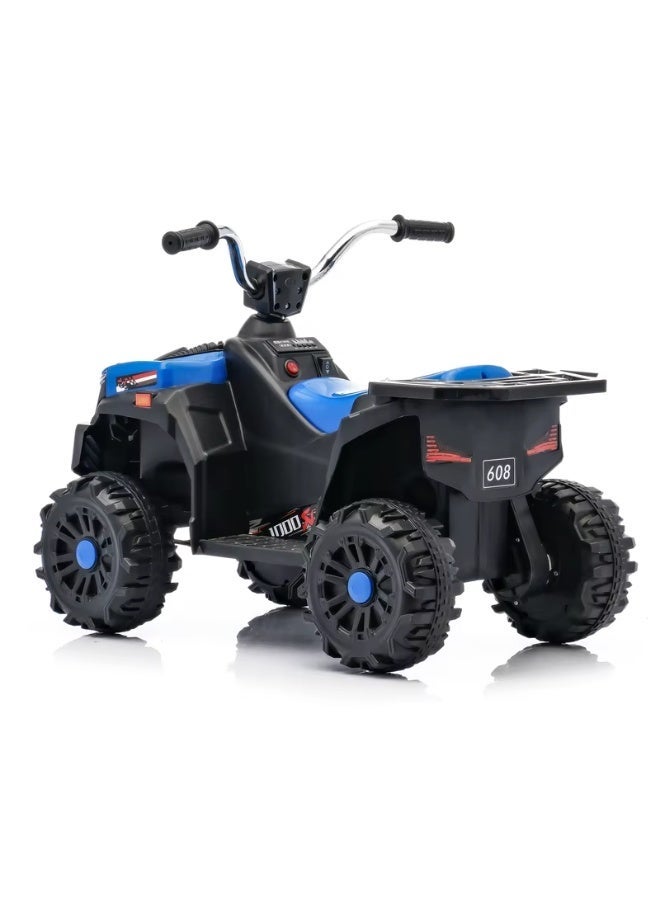 4-Wheel Kids Electric Bike - 6V Rechargeable Battery, LED Lights, Music - Ride-On Bike for Boys and Girls - Image 2