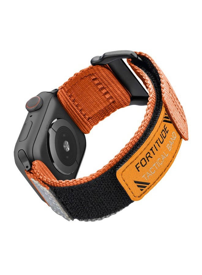 Ritche Nylon Rugged Apple Watch Band, Black, 42mm - Image 1