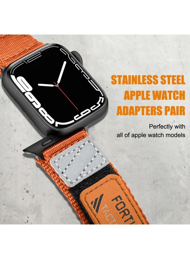 Ritche Nylon Rugged Apple Watch Band, Black, 42mm - Image 5